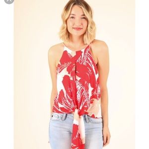 ISO Hazel & Olive Summer Heat Red Palm Tank